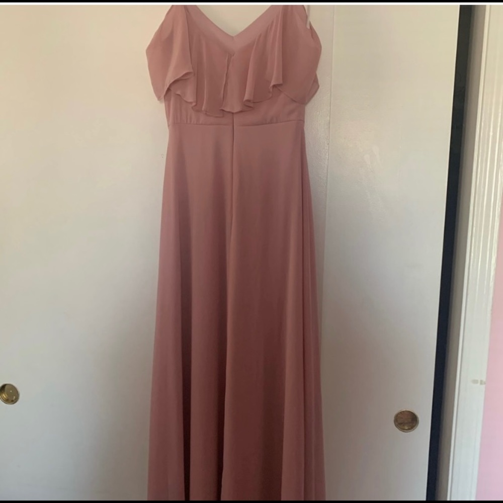 Birdy grey dusty rose bridesmaid dress